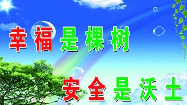 幸福是棵樹，安全是沃土！